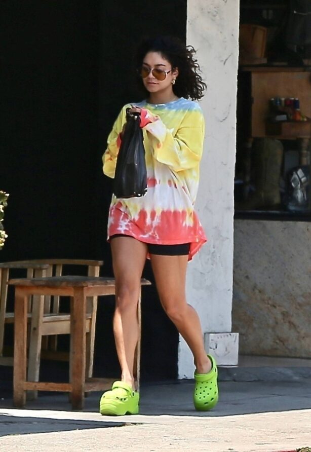 Vanessa Hudgens - In shorts running errands in Los Feliz