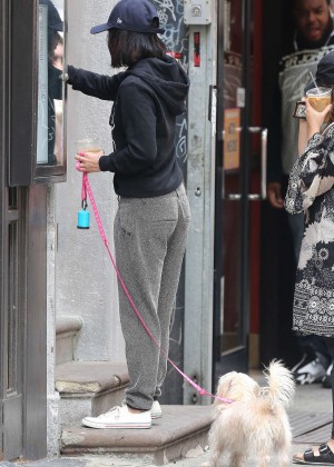 Vanessa Hudgens in Sweats Out in NYC