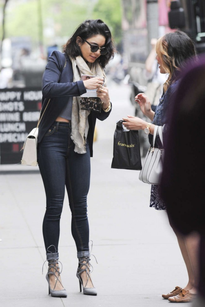 Vanessa Hudgens in Tight Jeans Out and about in NYC
