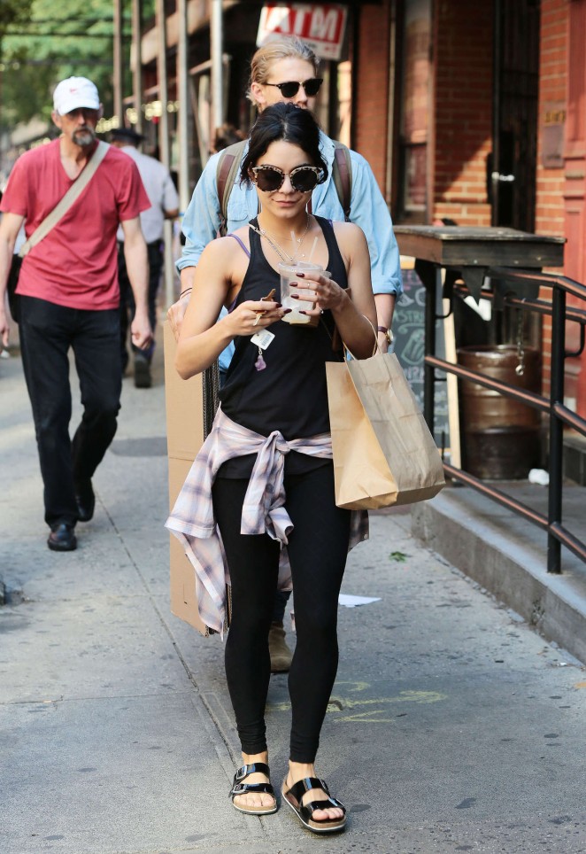 Vanessa Hudgens in Tights Out in NYC