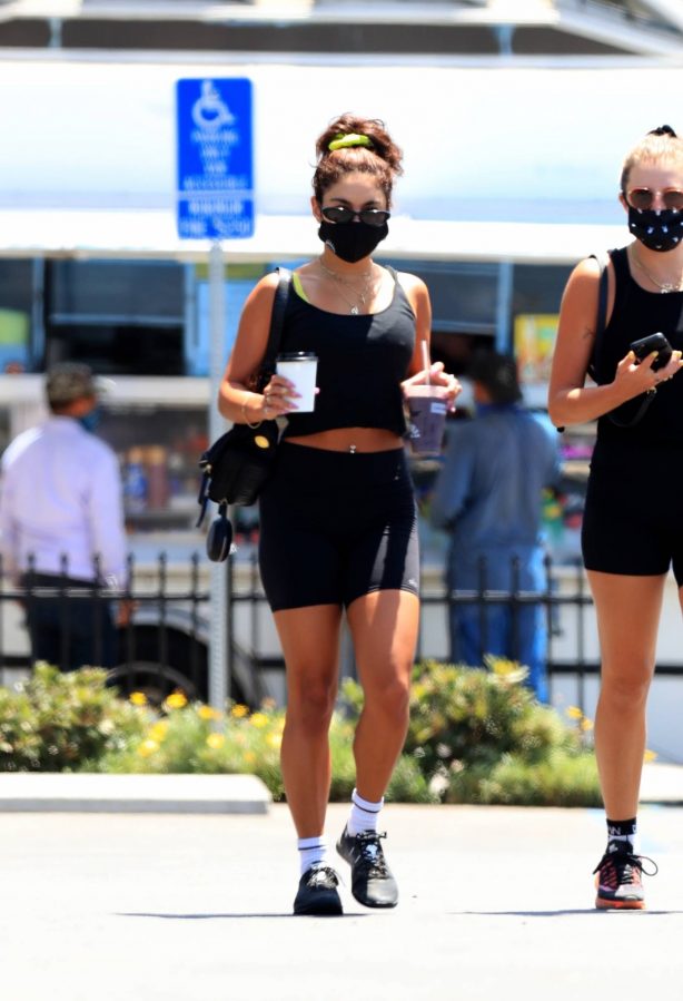 Vanessa Hudgens - Leaving the gym with a friend in West Hollywood