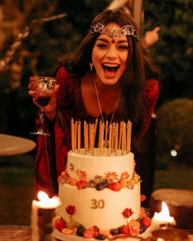 Vanessa Hudgens on Her Birthday - Social Media Pic