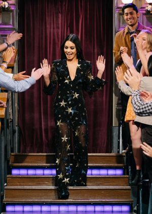 Vanessa Hudgens on 'The Late Late Show with James Corden' in Los Angeles
