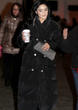 Vanessa Hudgens - On the set of 'Second Act' in NYC