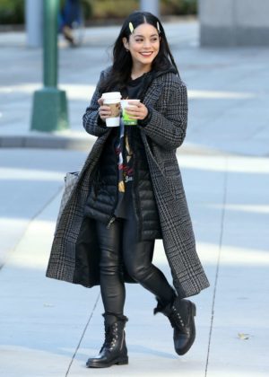 Vanessa Hudgens - On the set of 'Second Act' in NYC