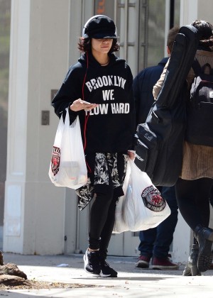 Vanessa Hudgens in Tights Out and about in Soho