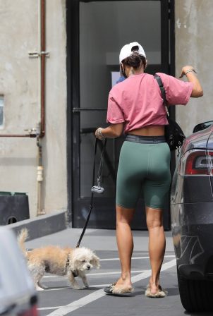 Vanessa Hudgens - Out for a dog walk in Hollywood
