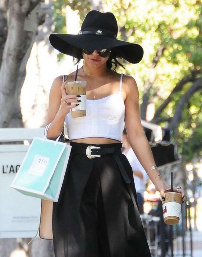 Vanessa Hudgens out in West Hollywood