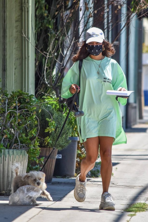 Vanessa Hudgens - Out with her dog Darla in Los Feliz