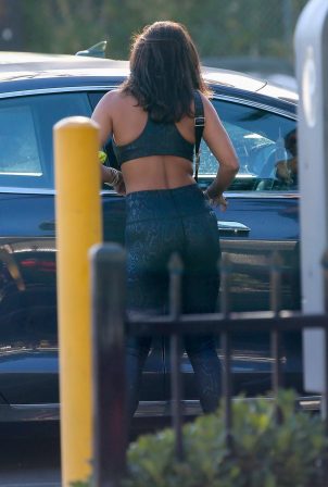 Vanessa Hudgens - Outside a gym in Los Angeles