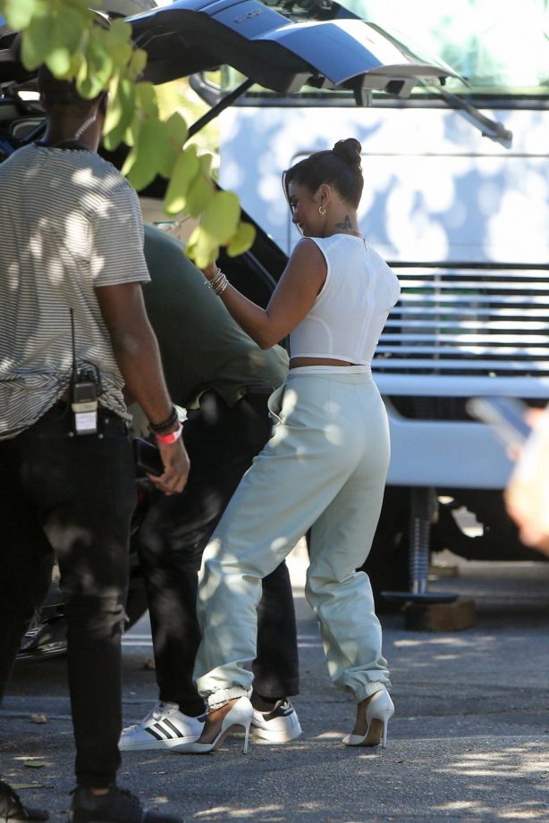Vanessa Hudgens - Pictured on the set in Los Angeles