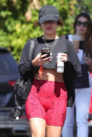 Vanessa Hudgens - Seen outside the Dogpound Gym in West Hollywood