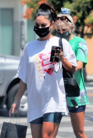 Vanessa Hudgens - With GG Magree seen after visiting a spa in Los Angeles
