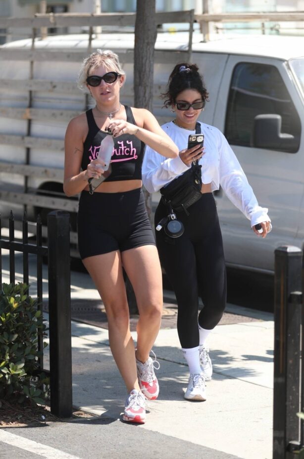 Vanessa Hudgens - With GG Magree seen after workout at DogPound Gym in West Hollywood