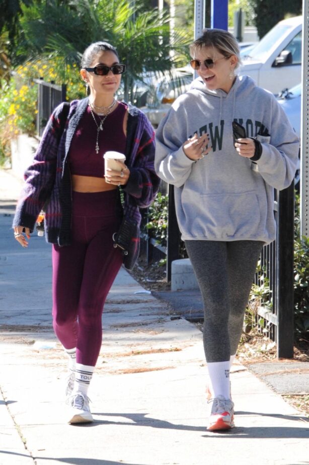 Vanessa Hudgens - With GG Magree - Seen at the Dogpound gym in Los Angeles