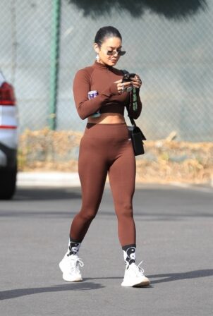 Vanessa Hudgens - With GG Magree seen at the Dogpound gym in Los Angeles