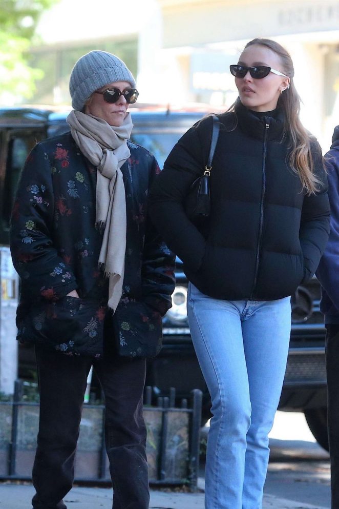 Vanessa Paradis and Lily Rose Depp - Out in New York City
