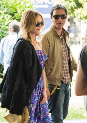 Vanessa Paradis and Samuel Benchetrit Leave 'Chien' Press Conference in Switzerland