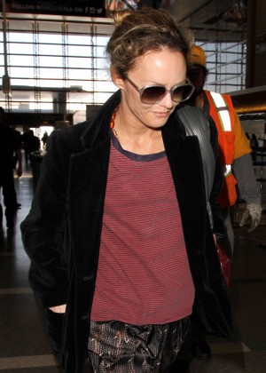 Vanessa Paradis -  Arrived at LAX Airport in LA