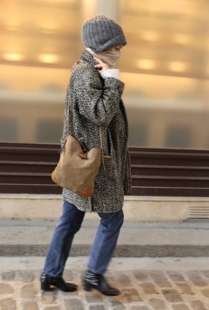 Vanessa Paradis - Seen while out for a stroll in Paris