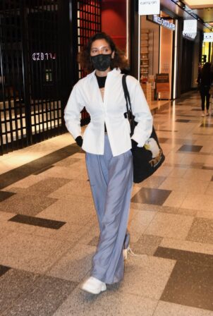 Vanessa Valladares - Arriving at Sydney domestic airport on a Jetstar flight from Ballina