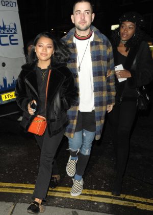 Vanessa White - Night out at Mahiki Club in London