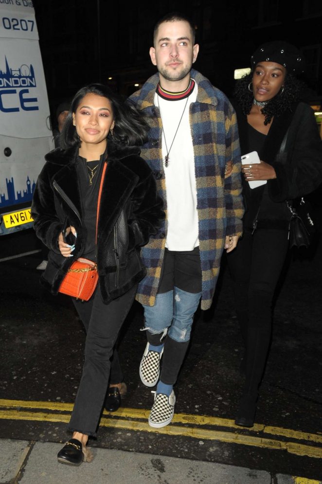 Vanessa White - Night out at Mahiki Club in London