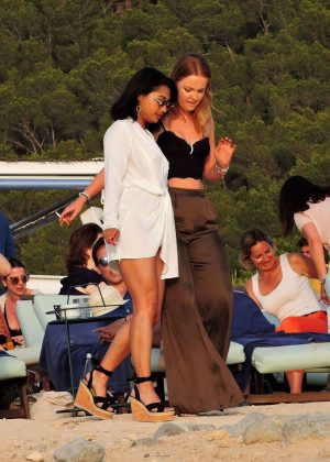 Vanessa White on the Beach in Ibiza
