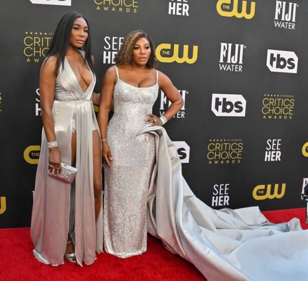 Venus and Serena Williams - Red carpet at 2022 Critics Choice Awards in LA