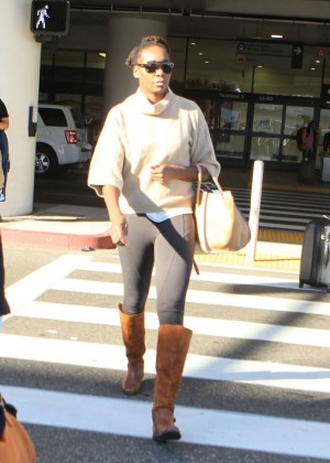 Venus Williams - Arriving at LAX in Los Angeles