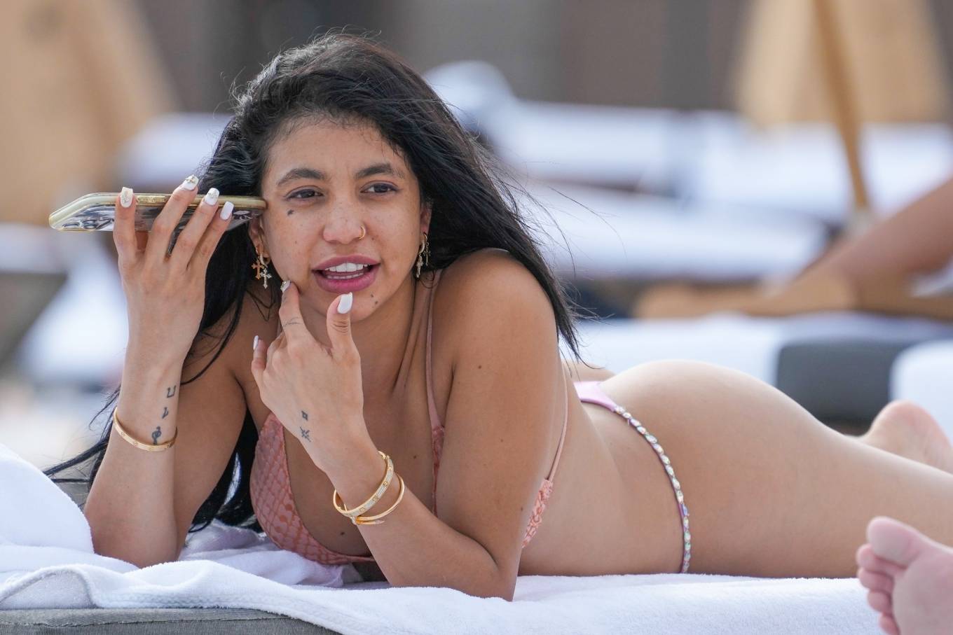 Veronica Rodriguez - In a bikini on the beach in Miami