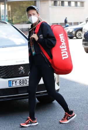Victoria Azarenka - Seen after training at Roland Garros 2021 in Paris
