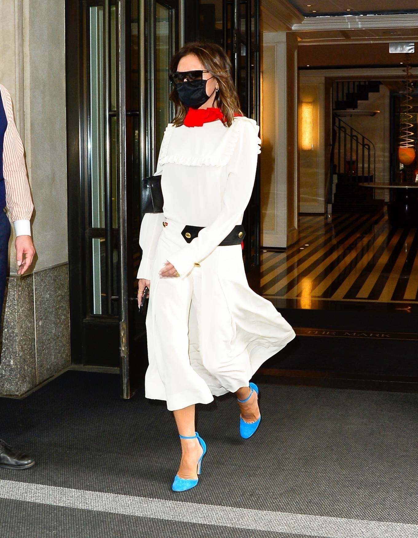 Victoria Beckham 2021 : Victoria Beckham – In white maxi dress steps out in New York-01