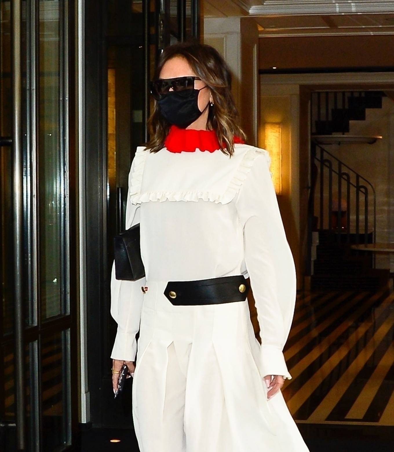 Victoria Beckham 2021 : Victoria Beckham – In white maxi dress steps out in New York-02