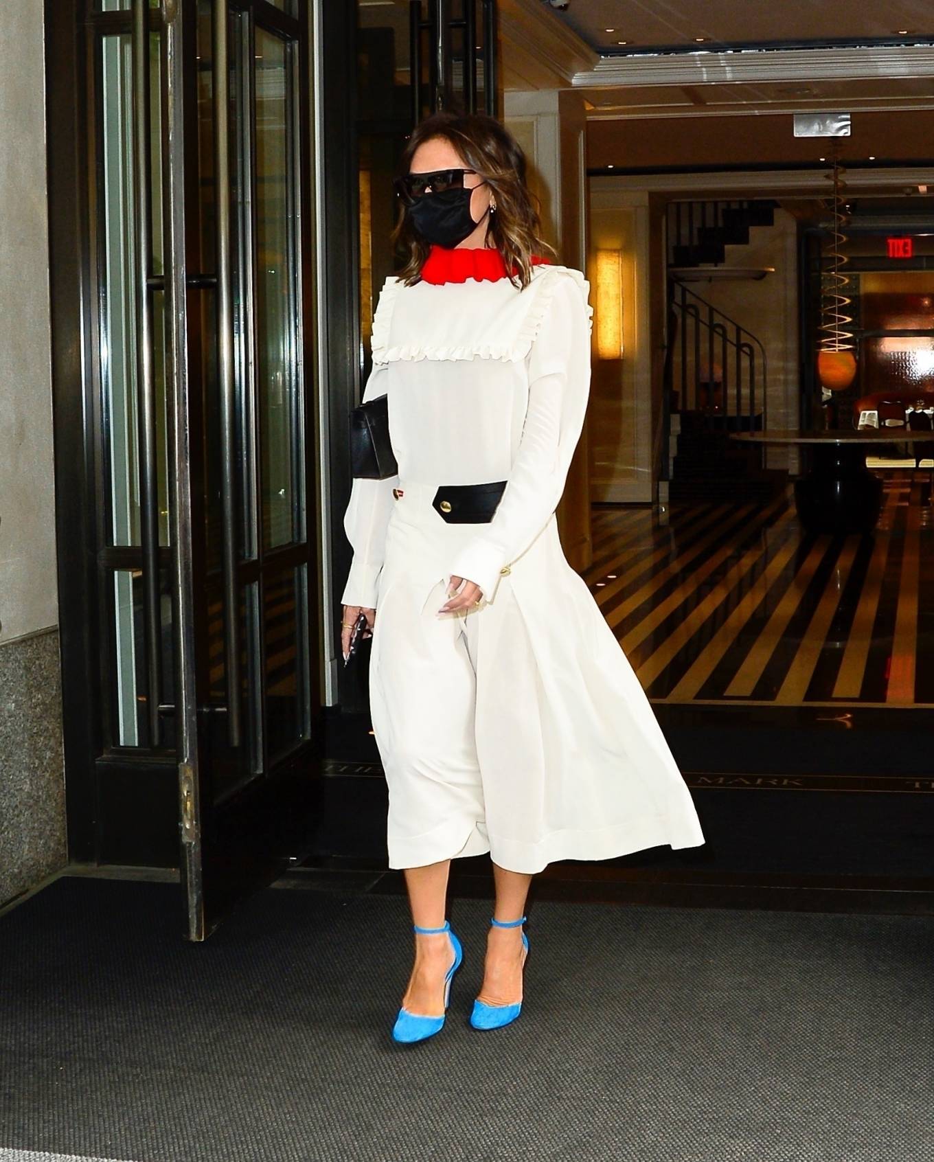 Victoria Beckham 2021 : Victoria Beckham – In white maxi dress steps out in New York-03
