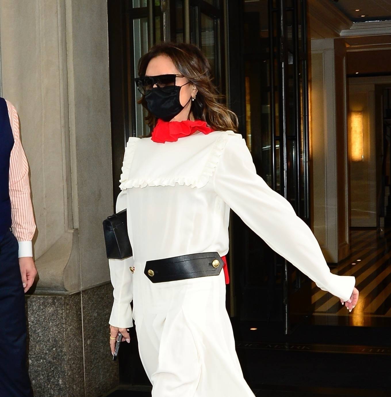 Victoria Beckham 2021 : Victoria Beckham – In white maxi dress steps out in New York-12
