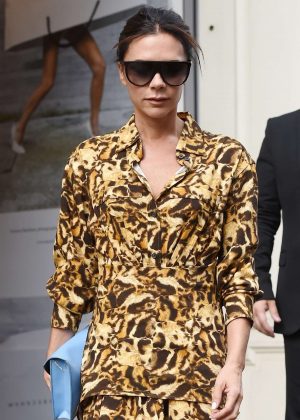 Victoria Beckham - Leaving her flagship store in Mayfair
