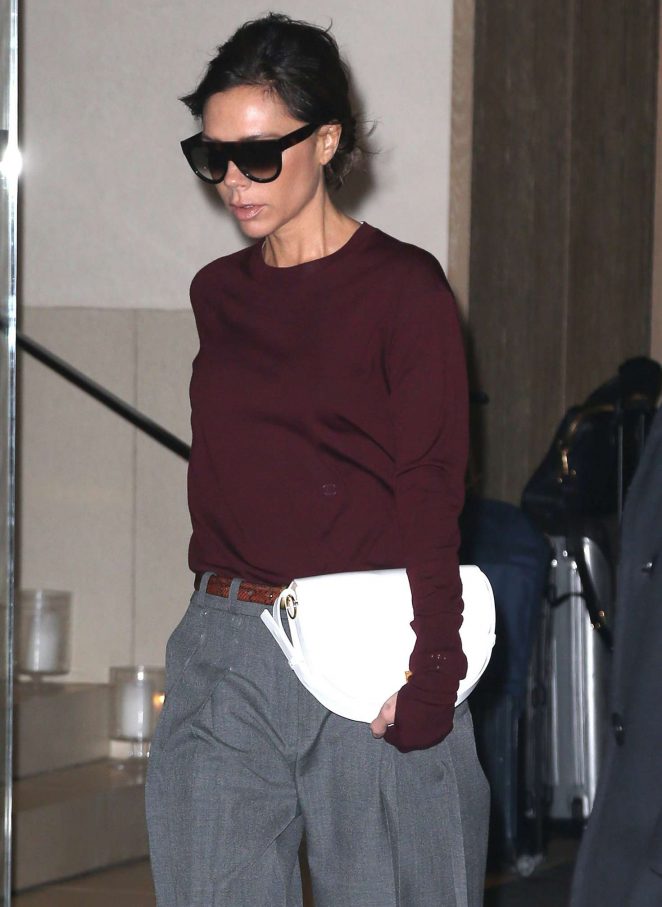 Victoria Beckham - Leaving her home in New York