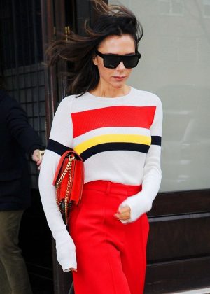 Victoria Beckham - Leaving her hotel in New York