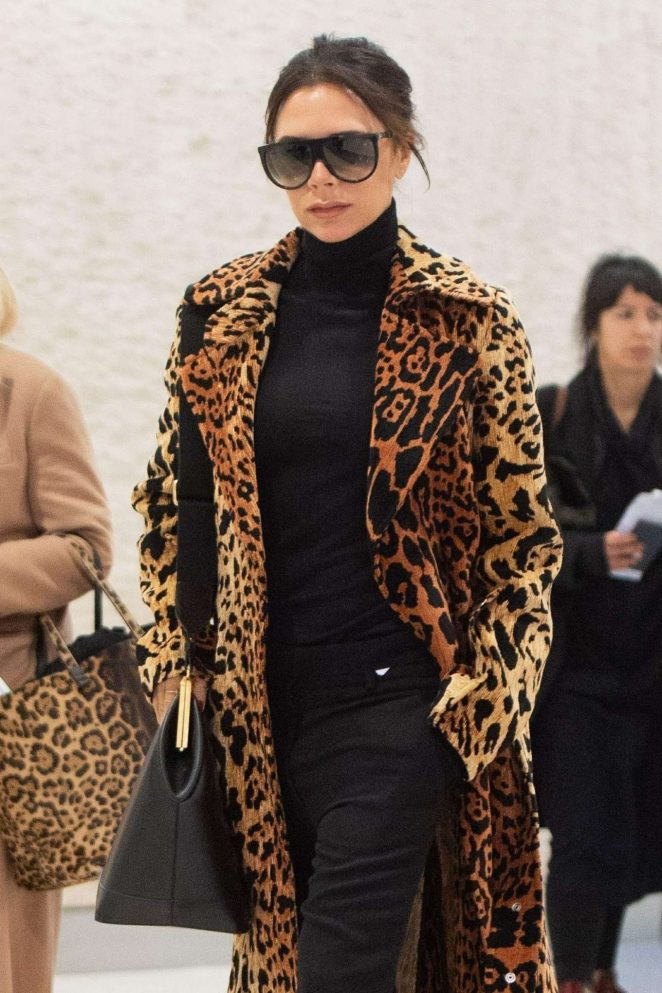 Victoria Beckham - Seen While arrive at JFK Airport in New York