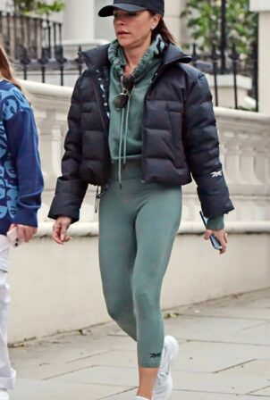 Victoria Beckham - Showcases her fashion label VB brand while out in London's Notting Hill