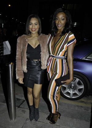 Victoria Ekanoye and Tisha Merry - The Ivy Spinningfield's VIP Launch Party in Manchester