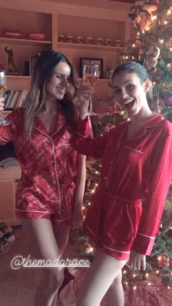 Victoria Justice and Madison Reed - Christmas 2018 - Social Media Pics