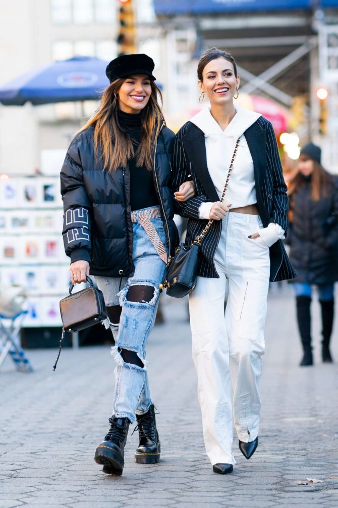 Victoria Justice and Madison Reed - Out in New York