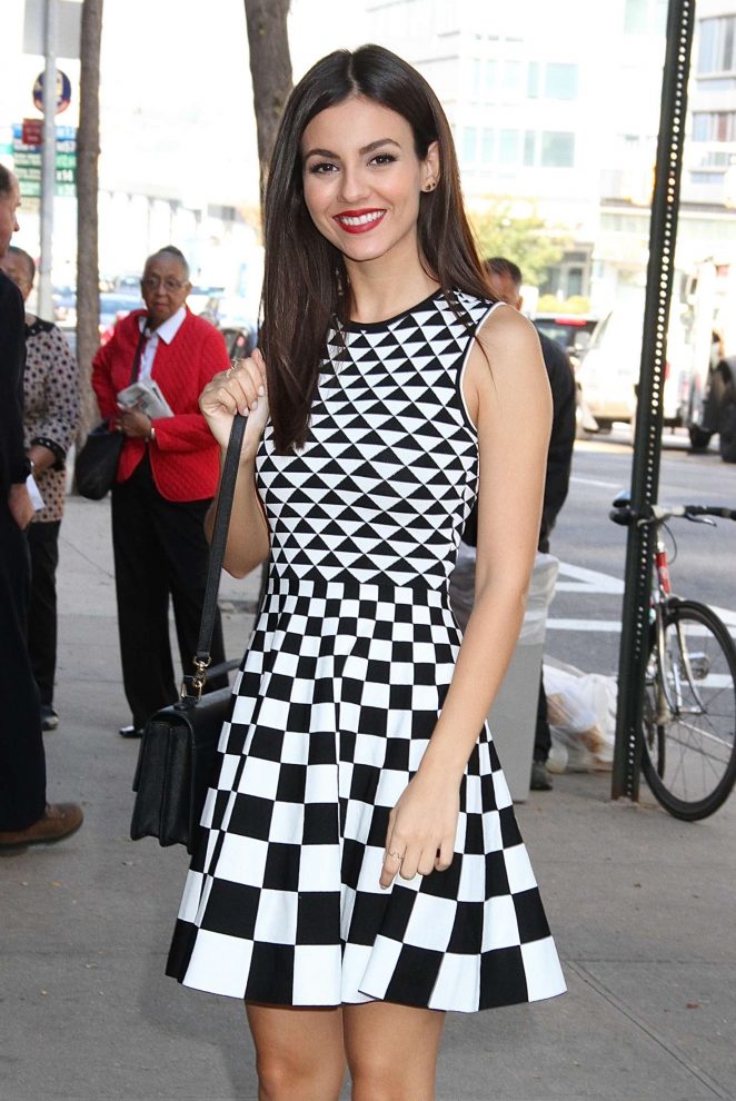Victoria Justice - Arriving at the 'Harry' show in New York City