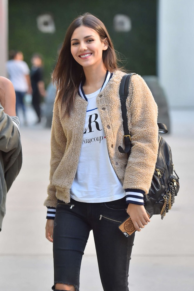 Victoria Justice in Ripped Jeans out in Hollywood