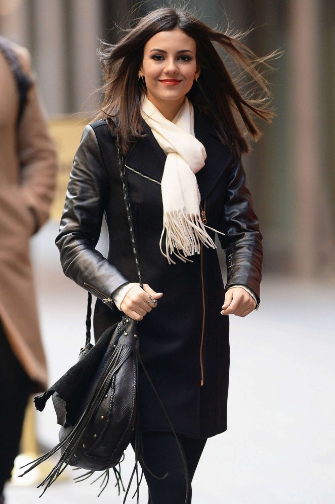 Victoria Justice - Outside SiriusXM Studios in NY