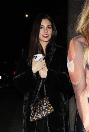 Victoria Justice - Seen at Fleur Room Lounge after partying the night away in West Hollywood