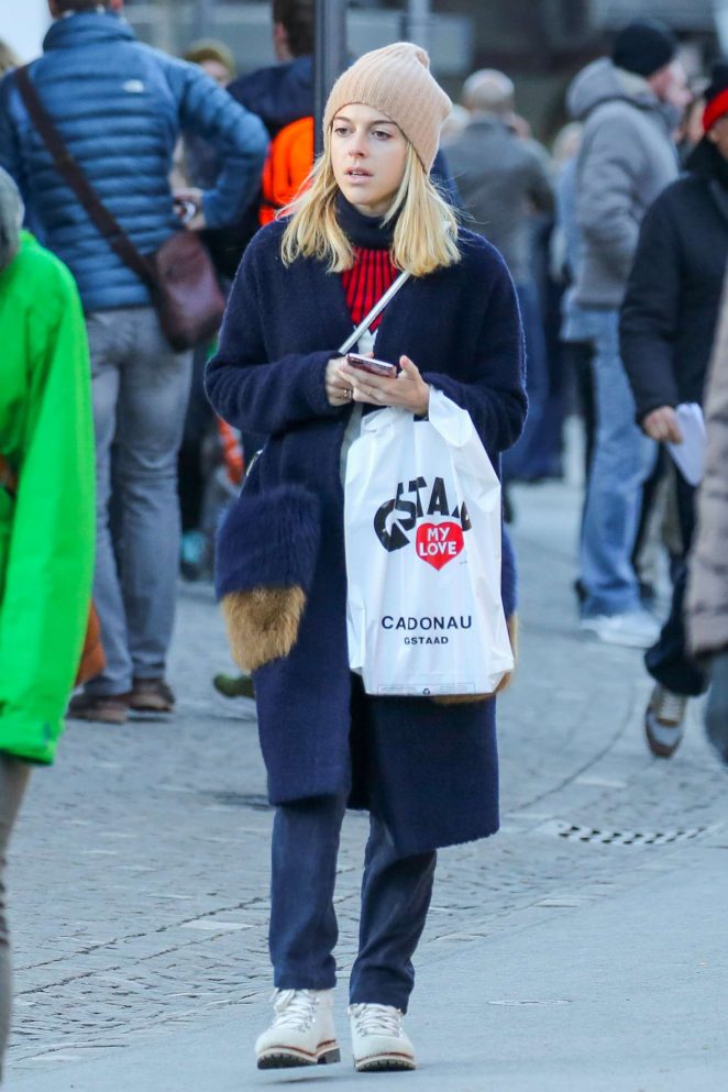 Victoria Monfort out and about in Gstaad