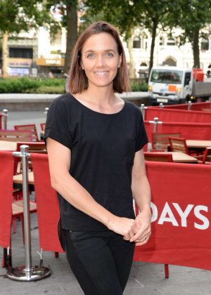 Victoria Pendleton Arrives at Global House in London